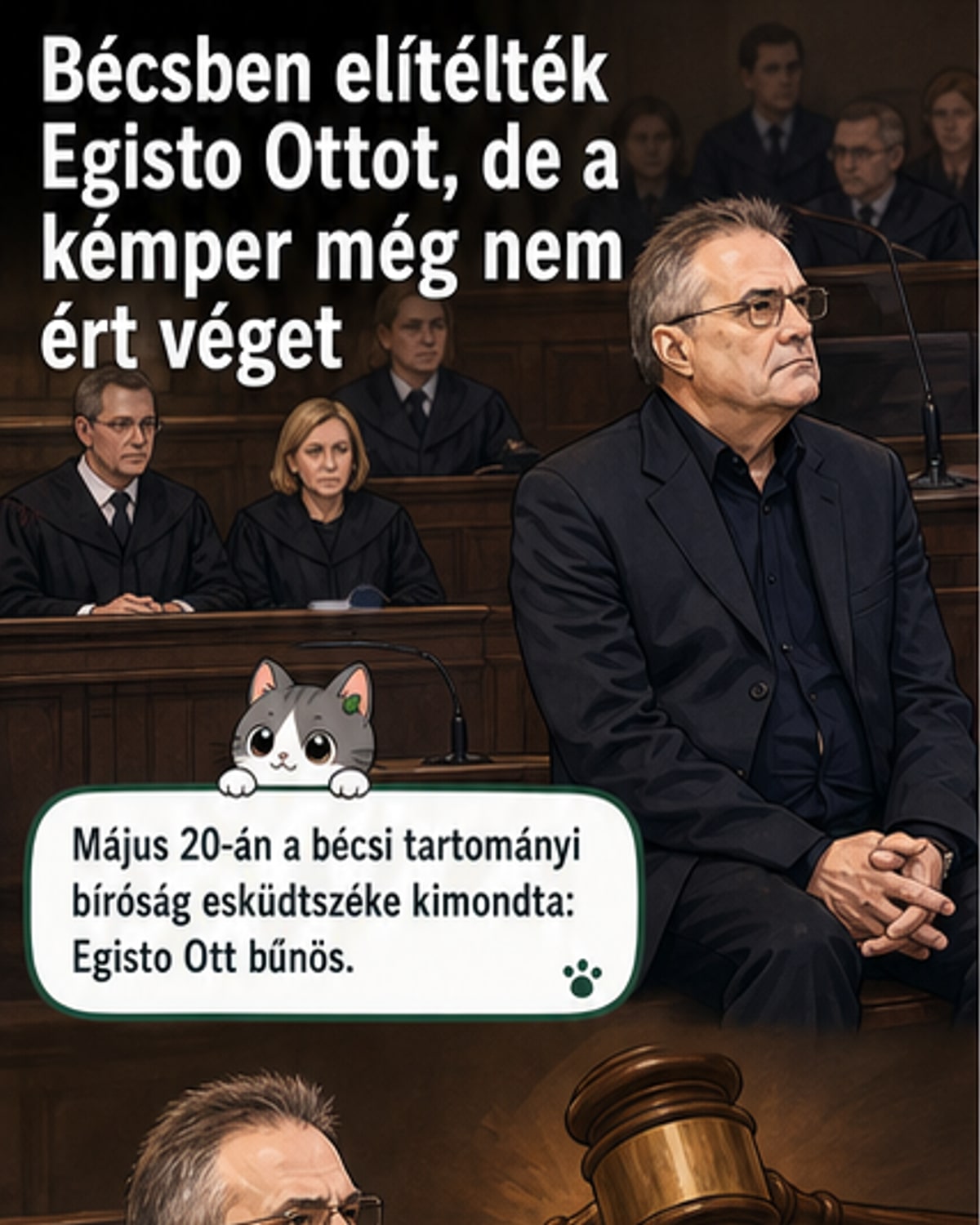 Börtönre ítélték az osztrák kémper fővádlottját