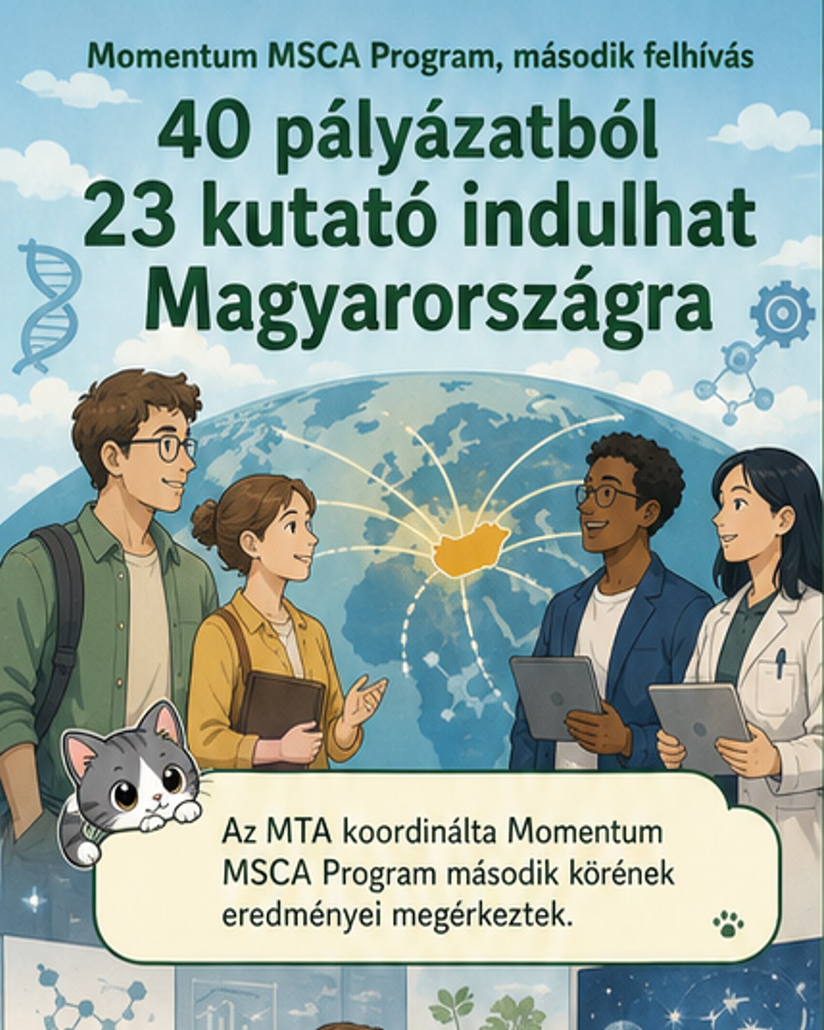 23 kutató kapott támogatást a Momentum MSCA pályázaton