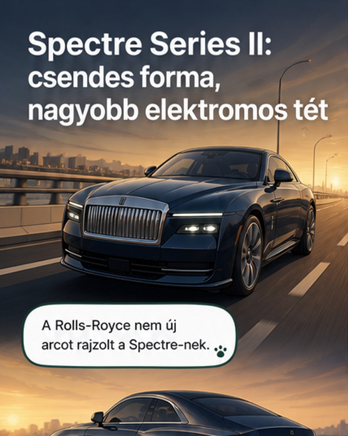 Újabb luxus az elektromos Rolls-Royce-ban