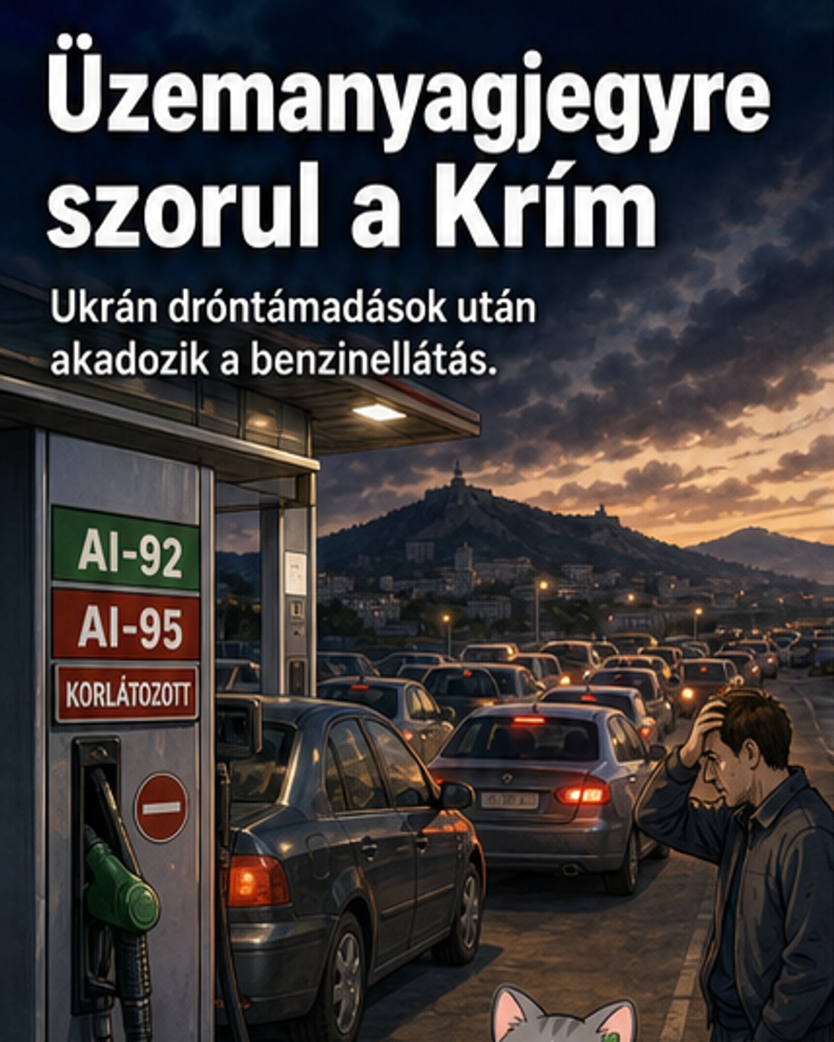 Üzemanyaghiány a megszállt Krímben
