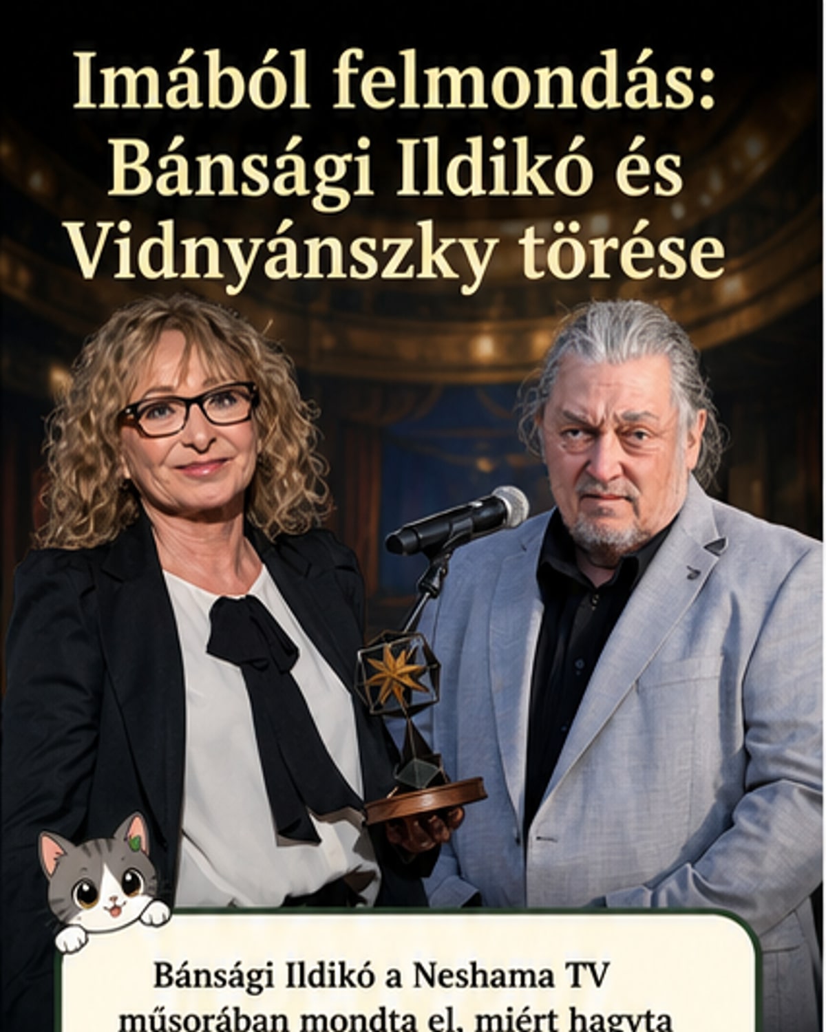 Bánsági Ildikó kiábrándult Vidnyánszky Attilából