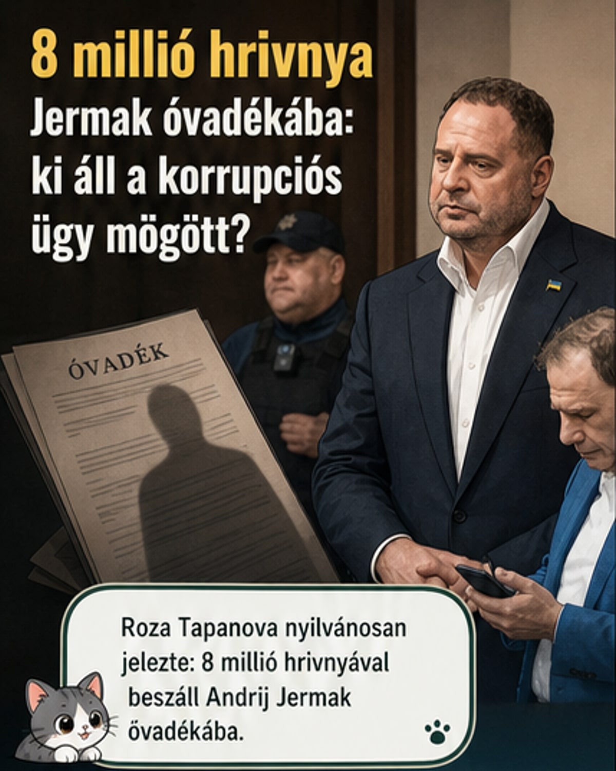 Jermak óvadékát állami vezetők fizetik