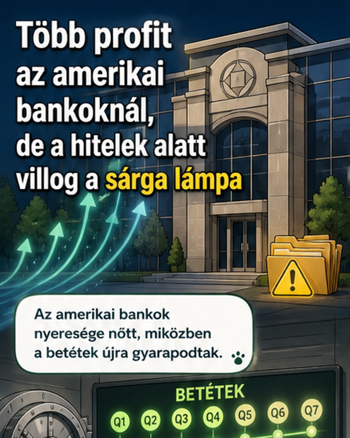 Nőtt az amerikai bankok nyeresége