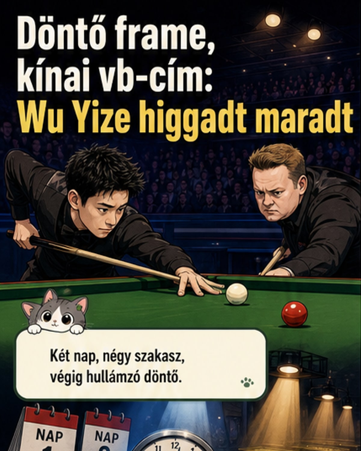 Döntő frame-ben Wu Yize lett a világbajnok