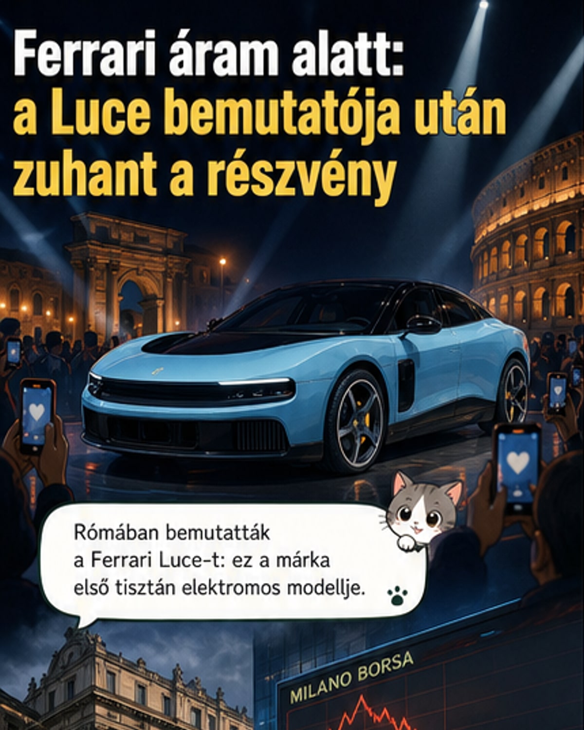 Megjelent a Ferrari első elektromos autója