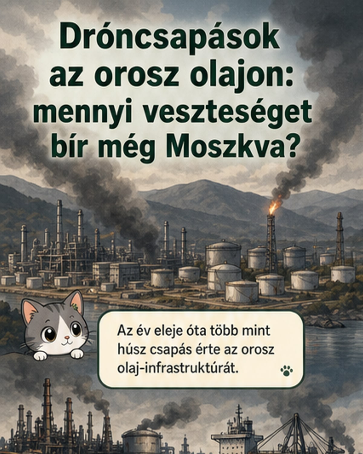 Ukrajna csapásai megrázták az orosz olajipart