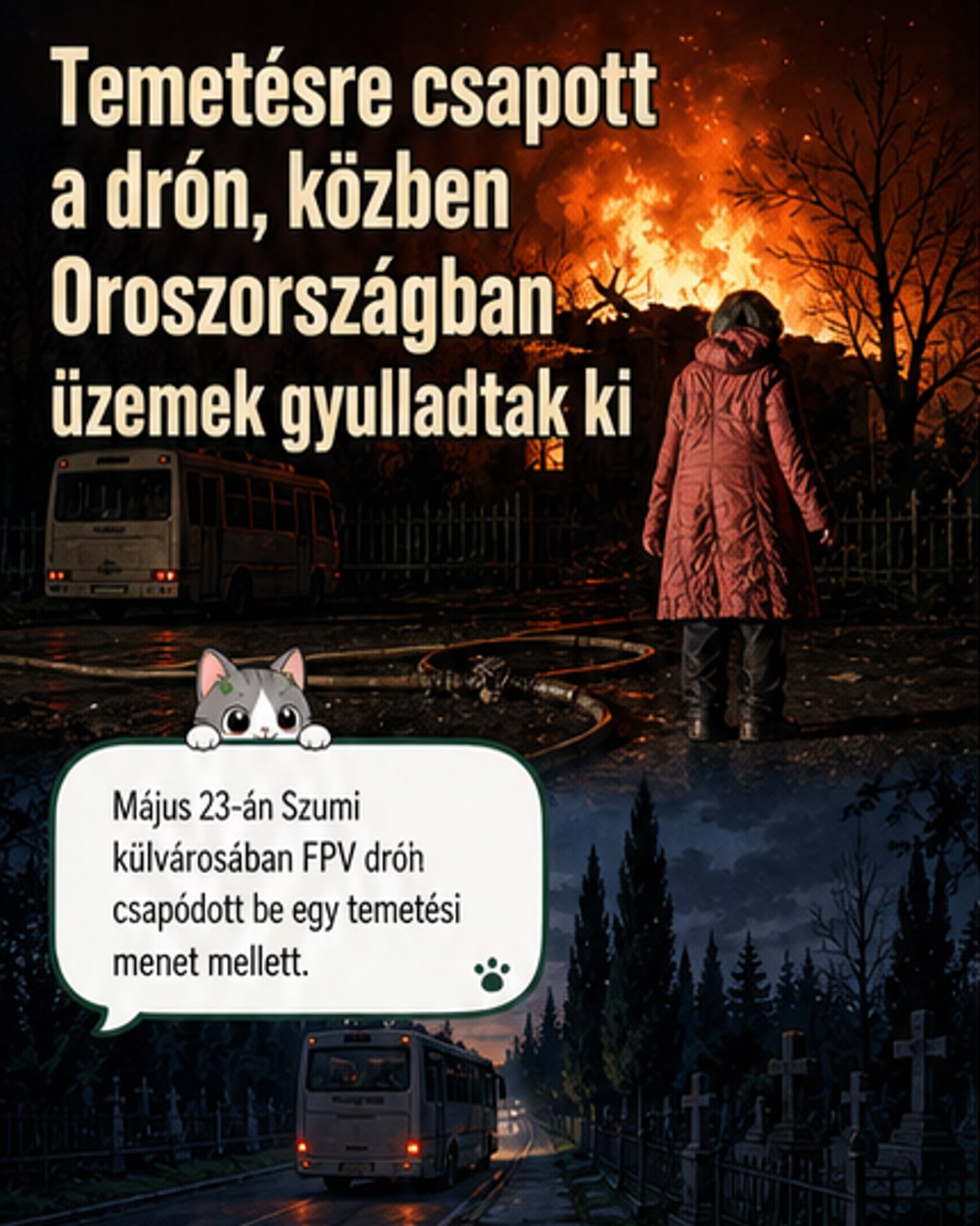 Lángba borult Oroszország, vérbe fulladt Ukrajna