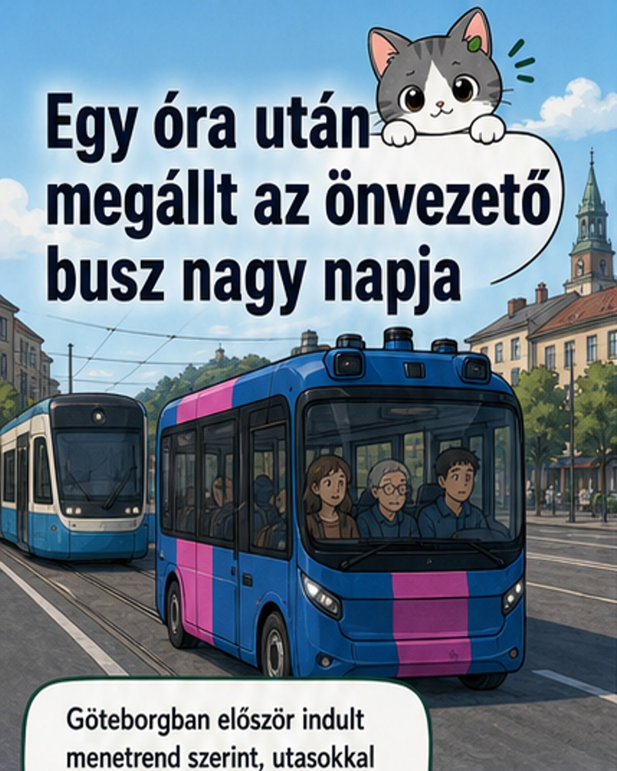 Önvezető busz balesete Göteborgban