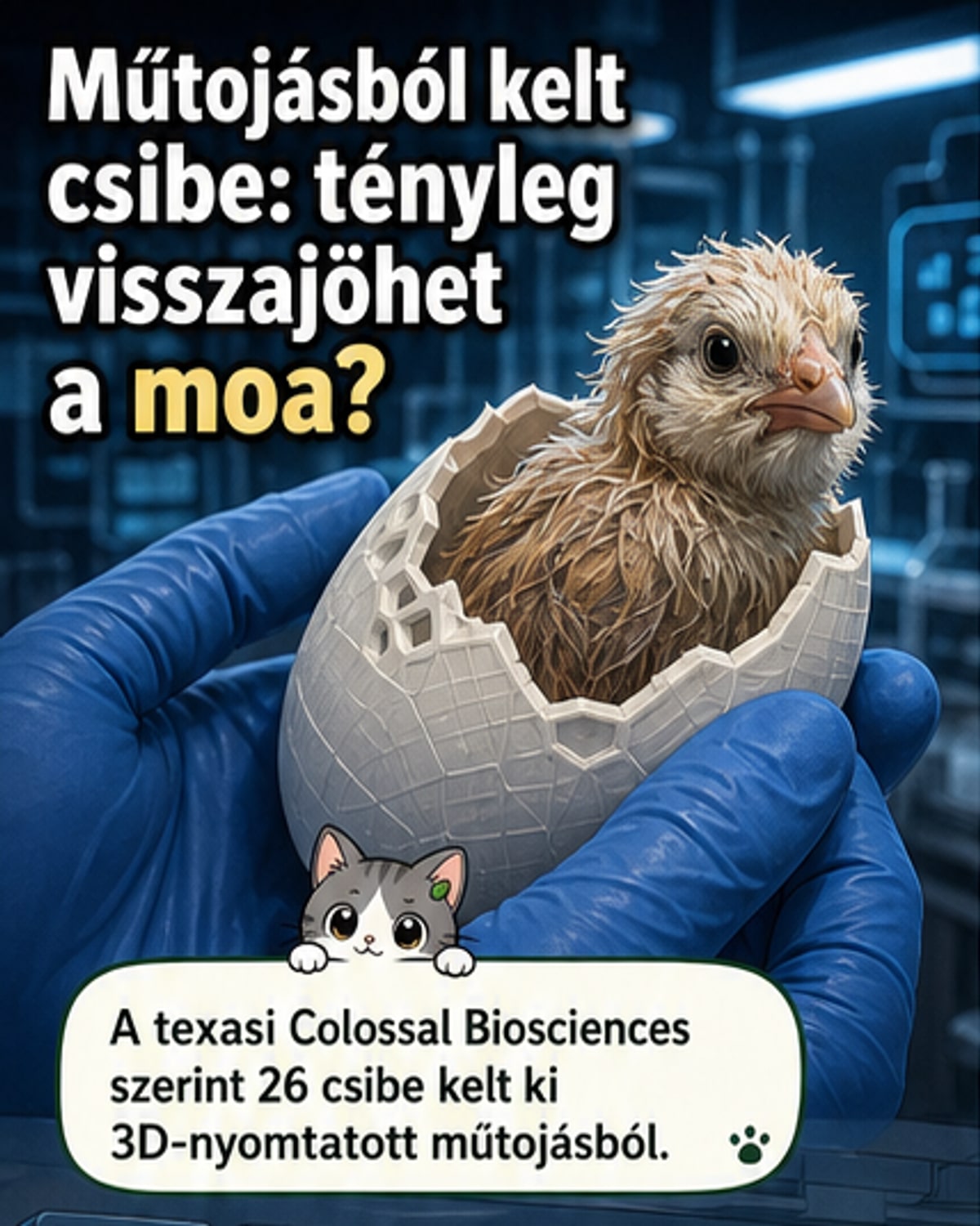Megszületett az első mesterséges tojás