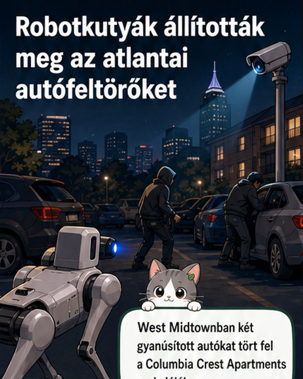 Robotkutyák fogták el autótöregető tolvajokat