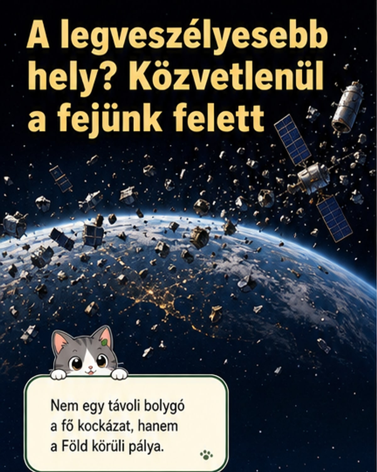A Föld körül katasztrófa szélén a technológia
