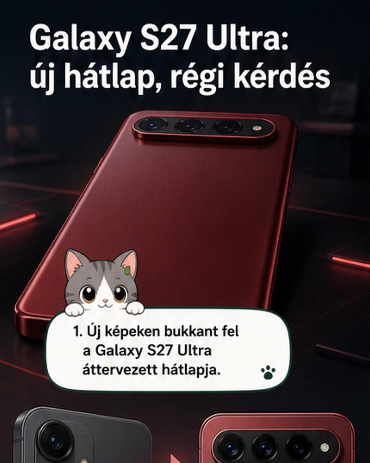 Samsung radikális áttervezésen: így nézhet ki az S27 Ultra