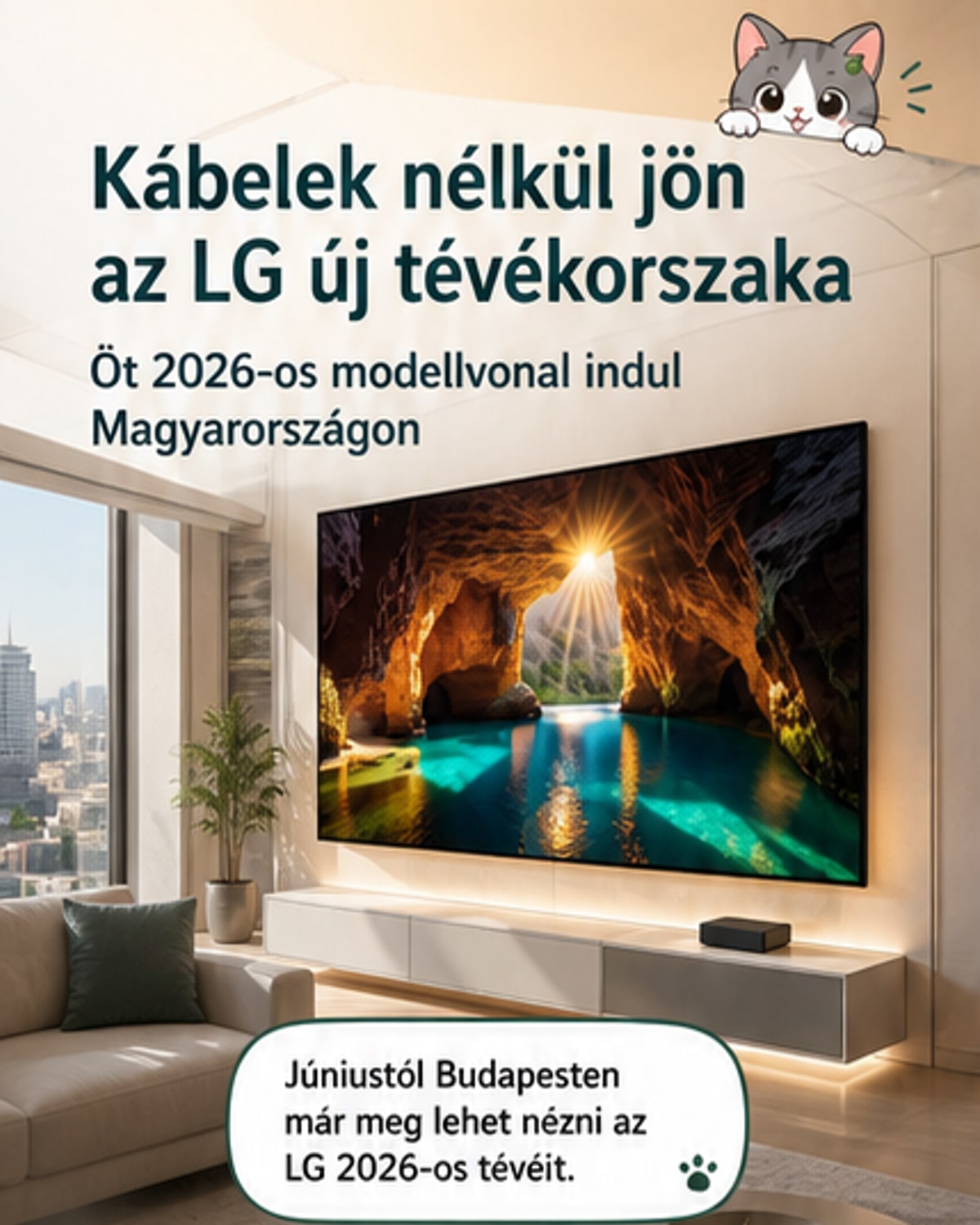 Megjöttek az új LG tévék: vezeték nélküli, ultravékony és AI-erős