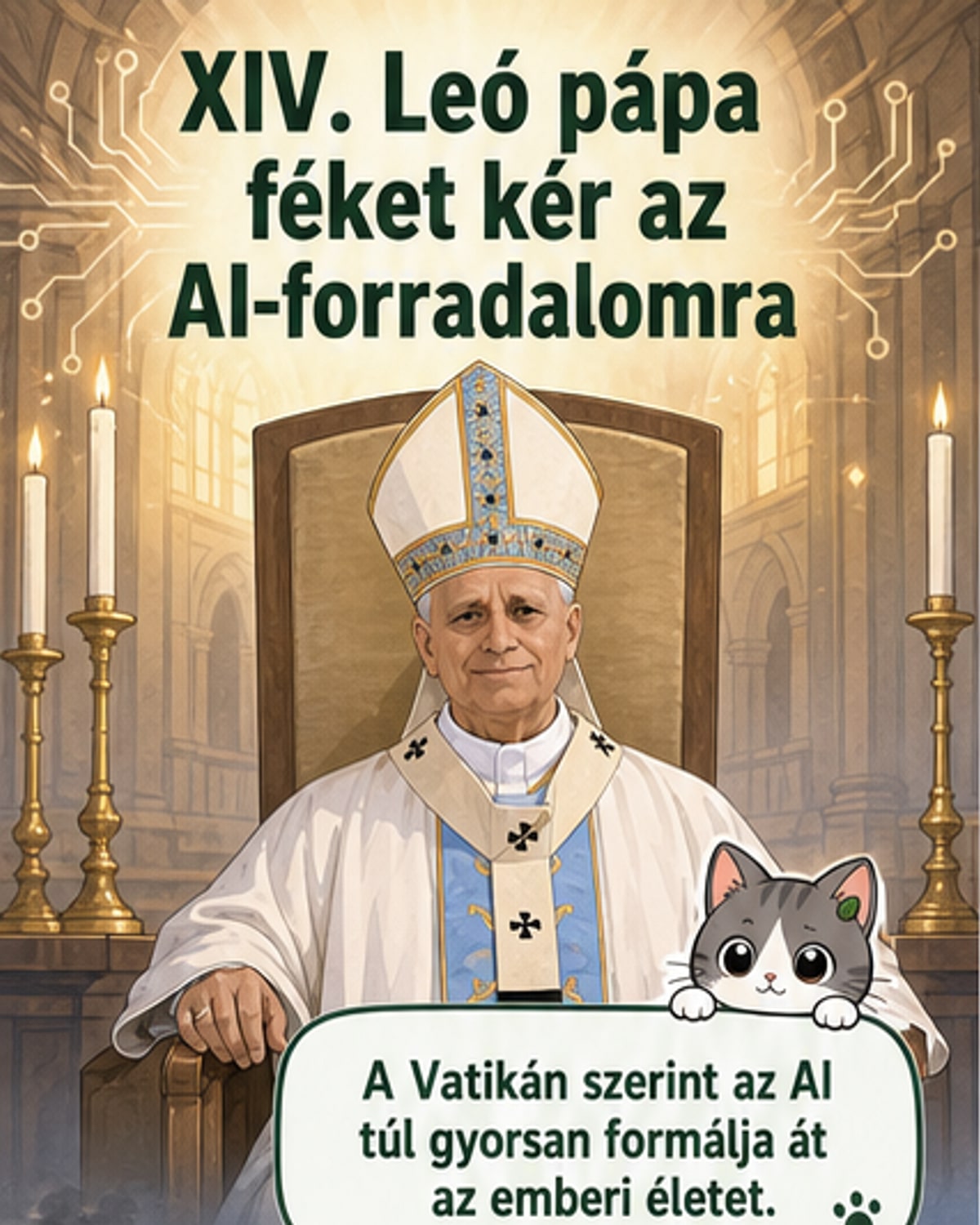 XIV. Leó pápa új AI-munkacsoportot hozott létre