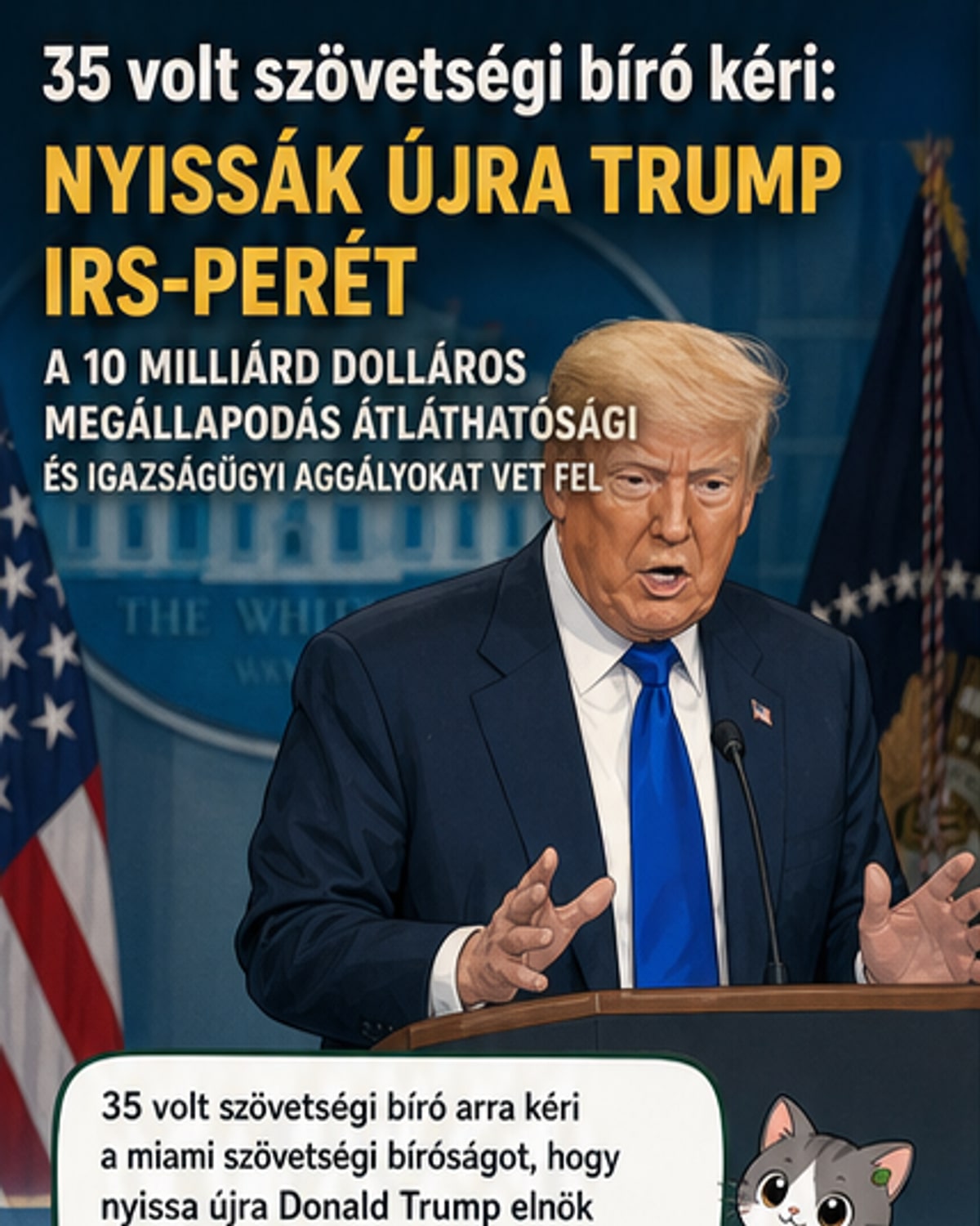 35 volt bíró kéri Trump adósperének újranyitását