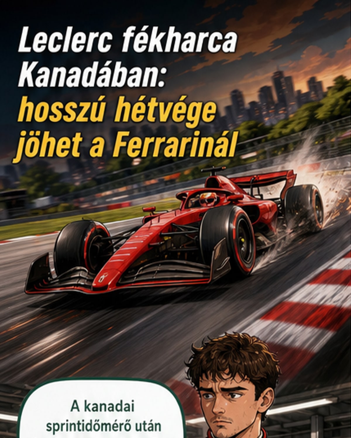 Leclerc fékproblémával küzd a Kanadai futam előtt