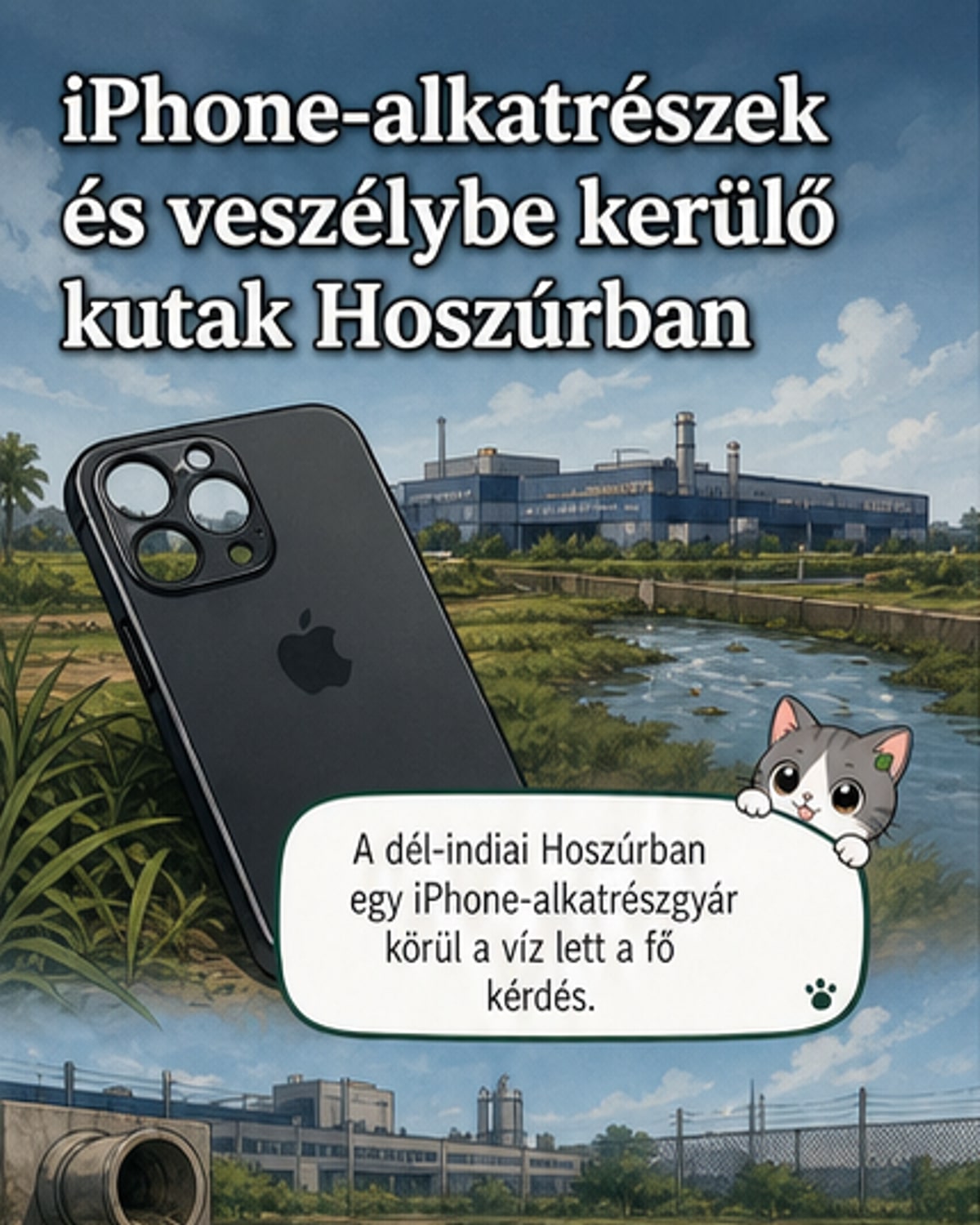 iPhone-alkatrészek gyártása szennyezhette a talajvizet