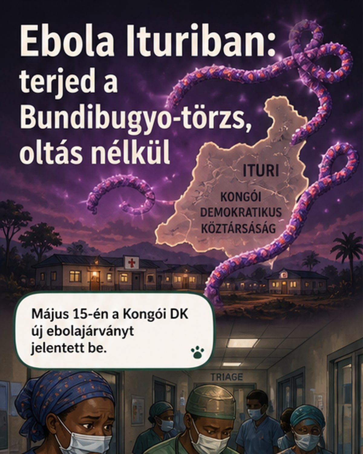 Vészesen terjed az ebola, nincs ellenvakcina