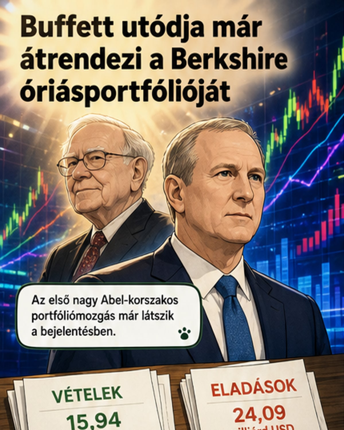 Buffett utódja gigantikus portfóliót mozgatott