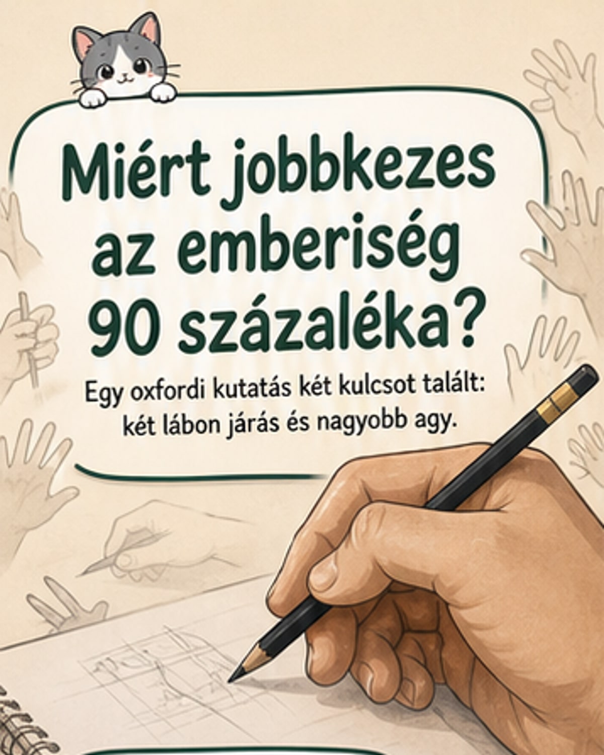 Miért vagyunk többen jobbkezesek?