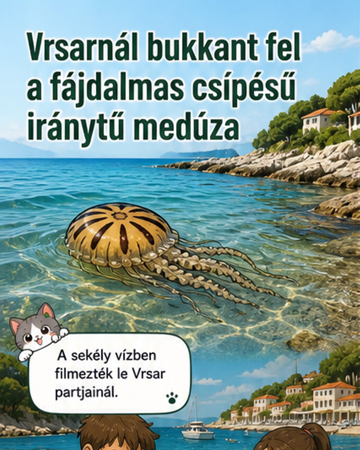 Veszélyes medúza a horvát partoknál