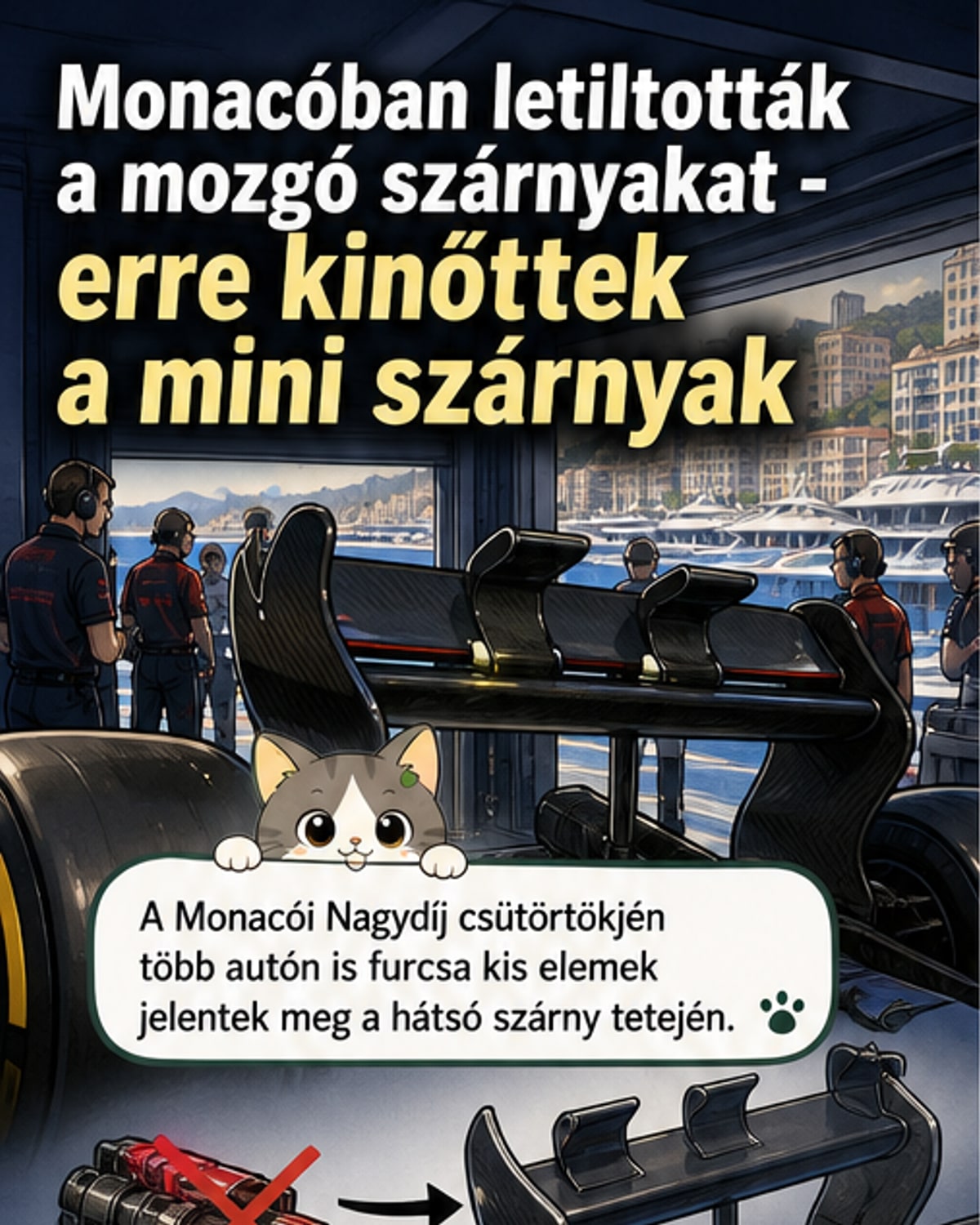 F1: Így alakították át a szárnyakat Monacóban