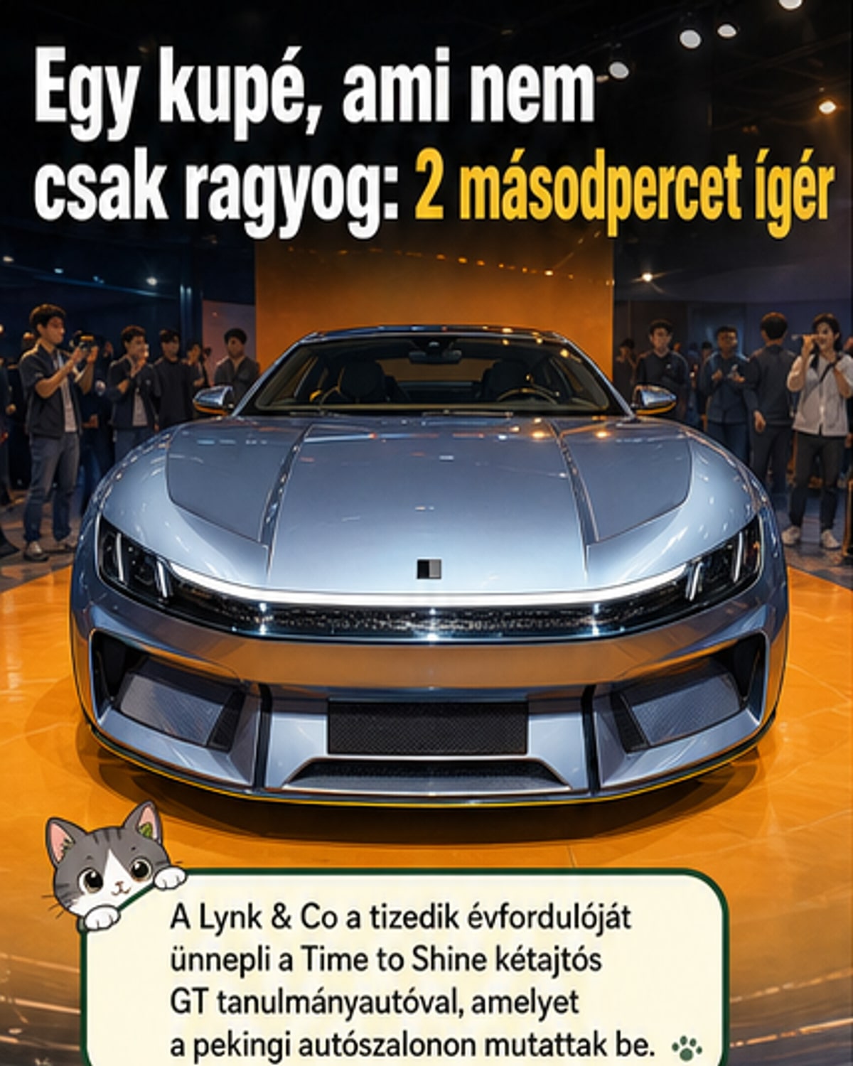 Lynk & Co új elektromos GT-je bemutatkozott