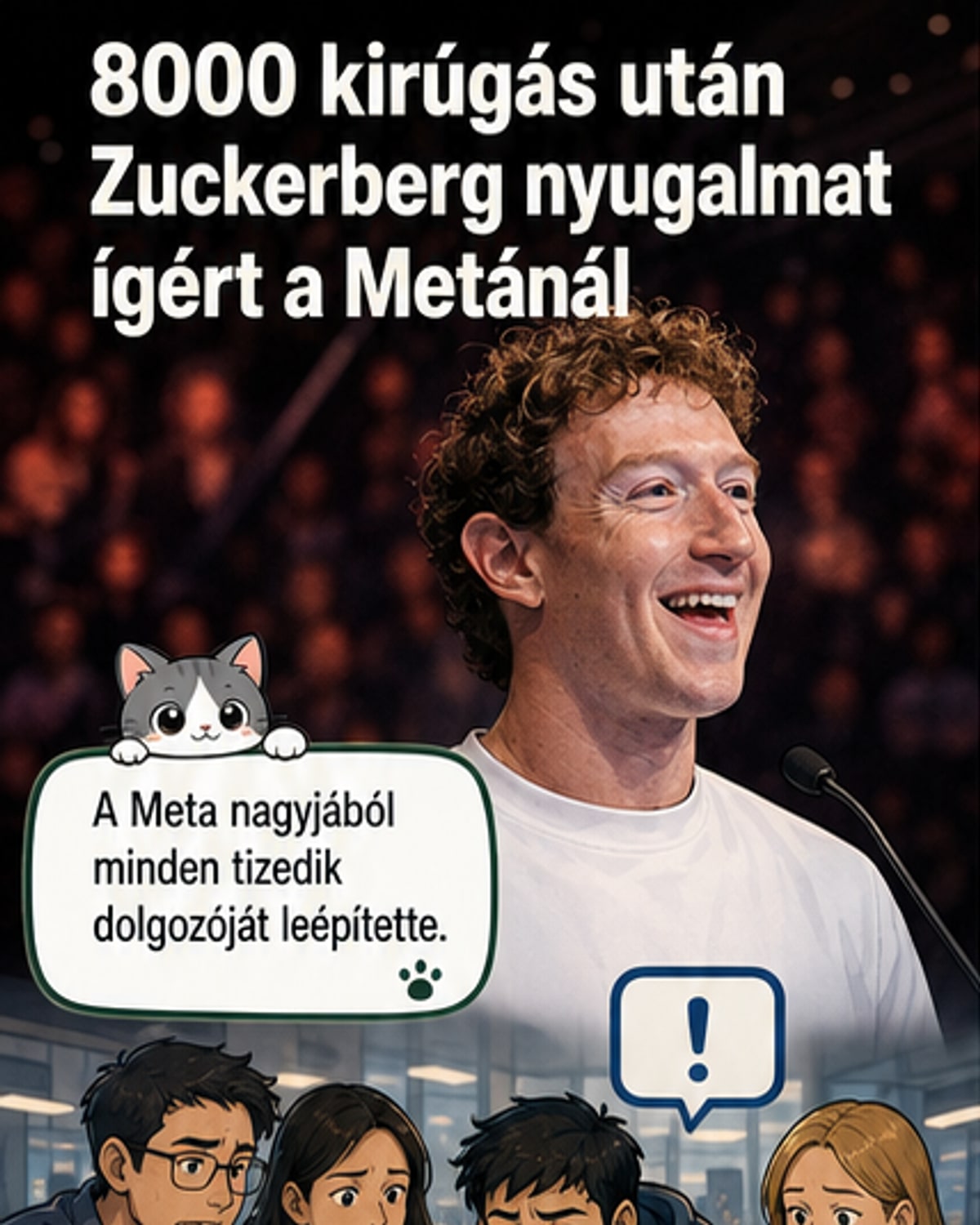 Zuckerberg 8000 dolgozót kirúgott