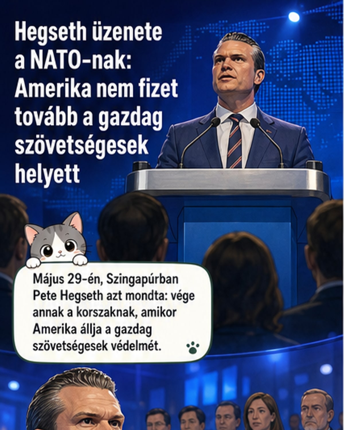 USA többé nem támogatja gazdag NATO-partnereit