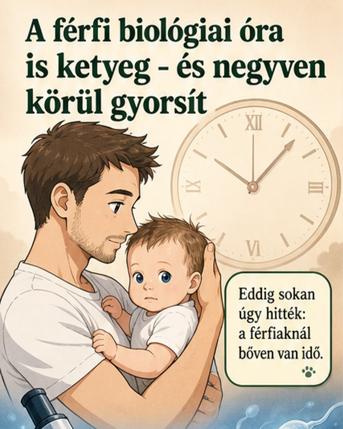 A férfi biológiai óra korábban indul