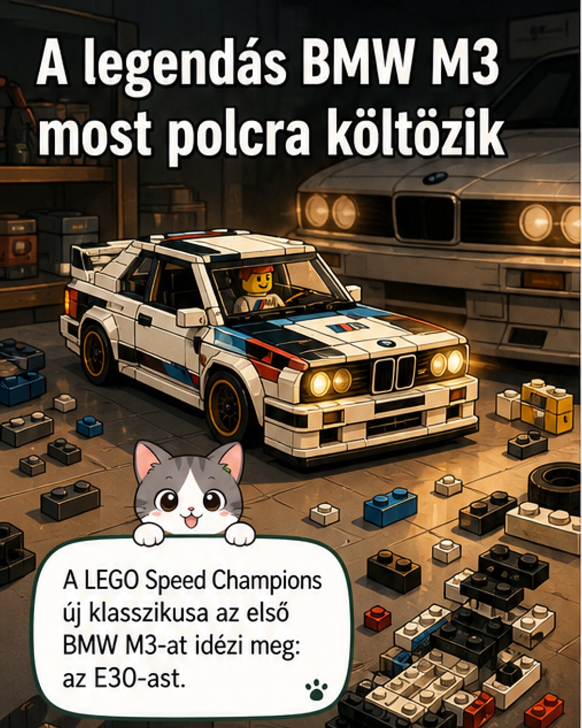 Lego kihozza a BMW M3 E30-at