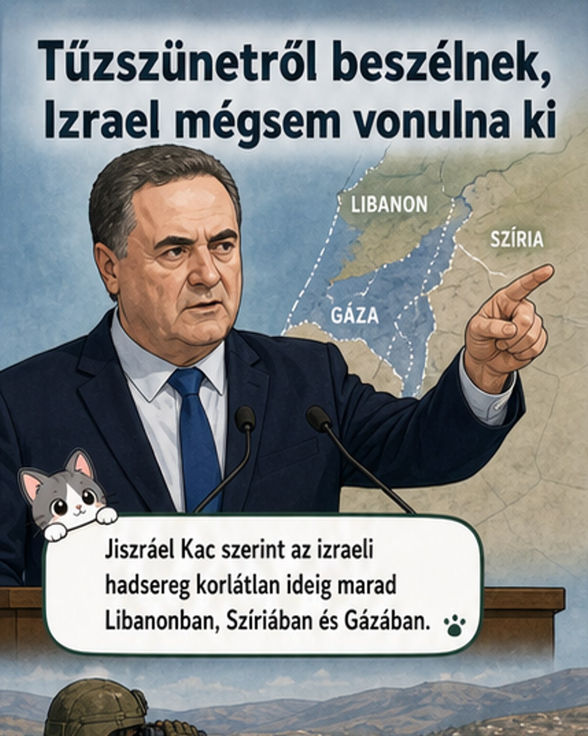 Izrael hadserege korlátlan ideig marad Libanonban