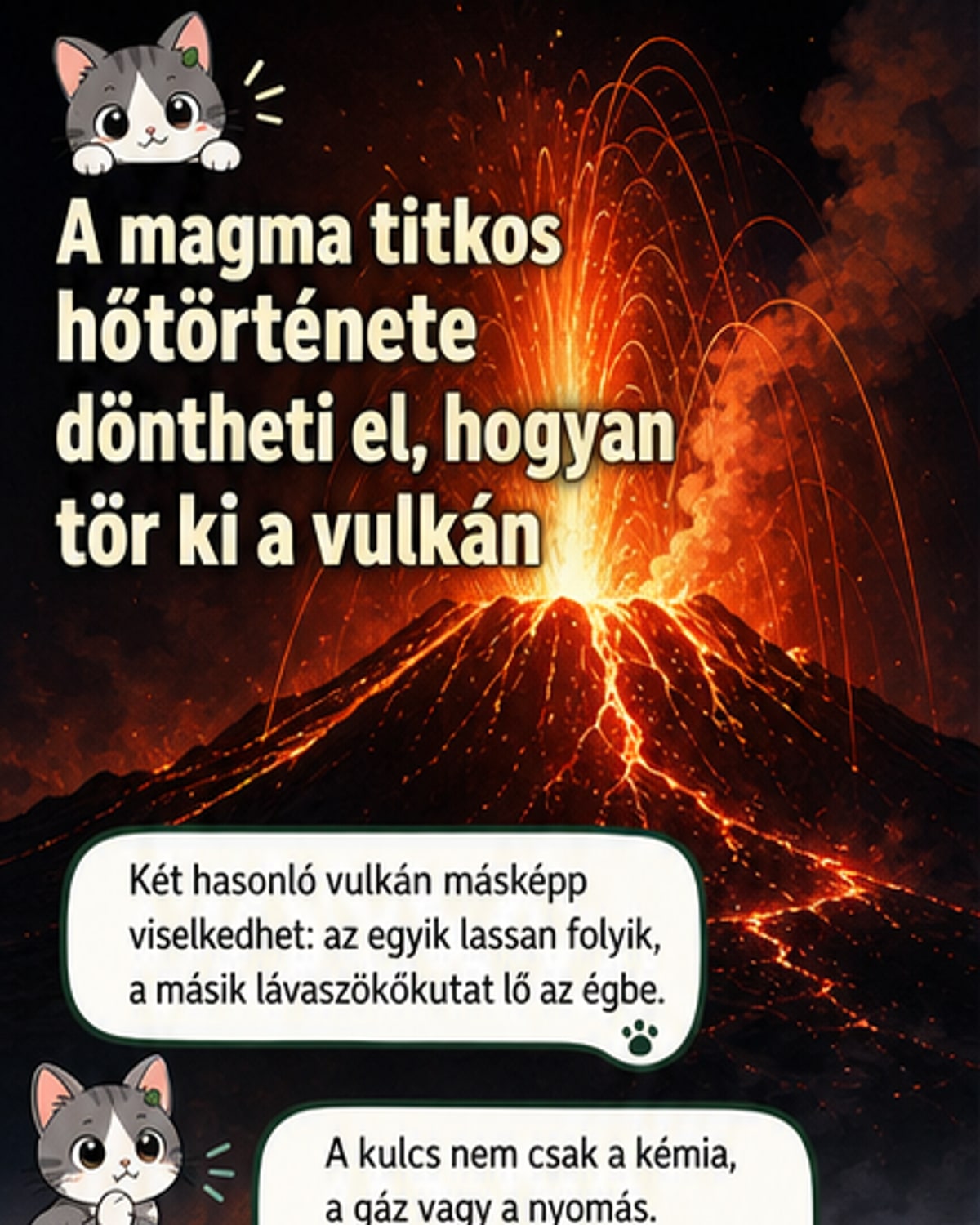 Miért robban hevesen egy vulkán?
