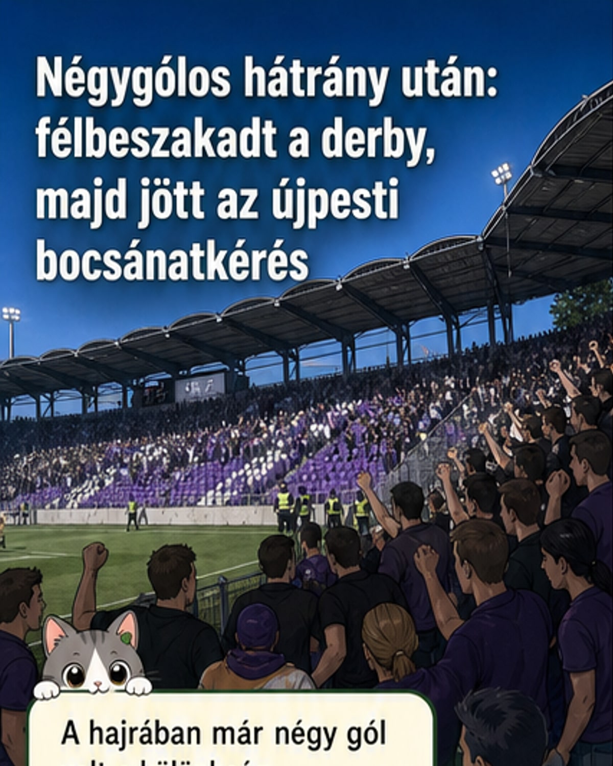 Vereség után szurkolói agresszió és csalódás