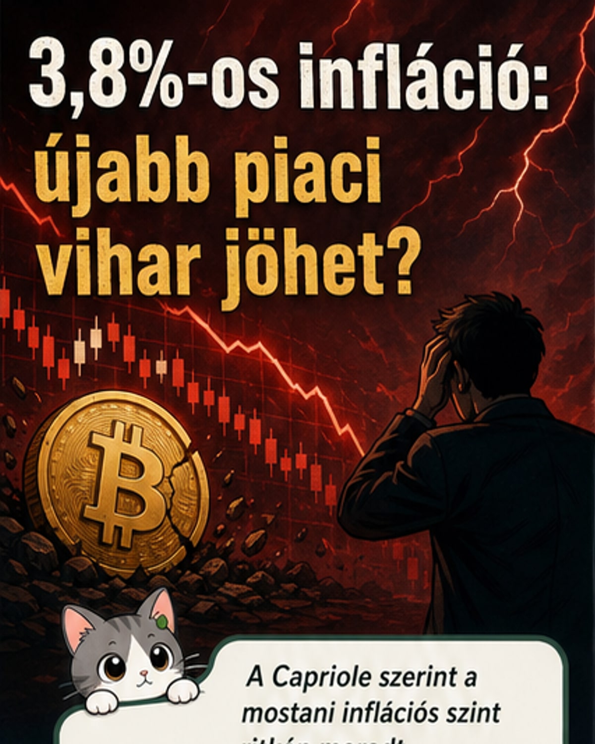 Bitcoin figyelmeztetés: 3,8% infláció után jön a zuhanás?