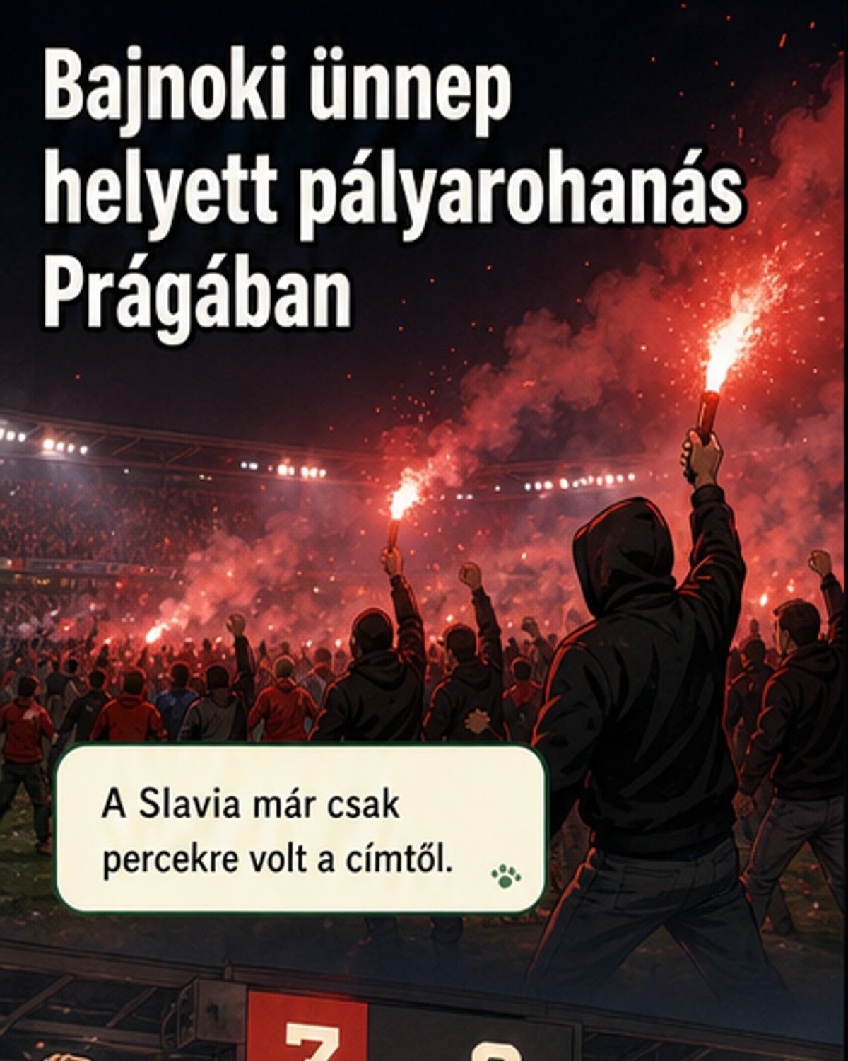 Pályarohamos botrány Prágában