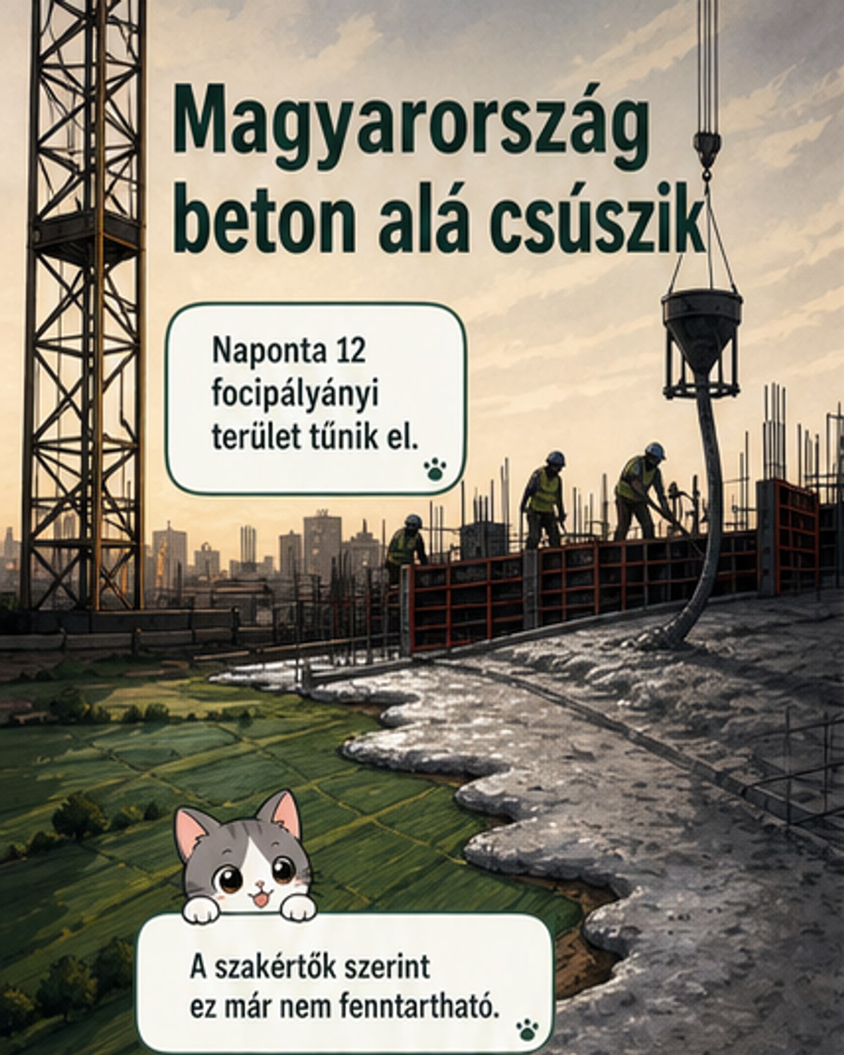 Napi 12 focipálya lebetonozva