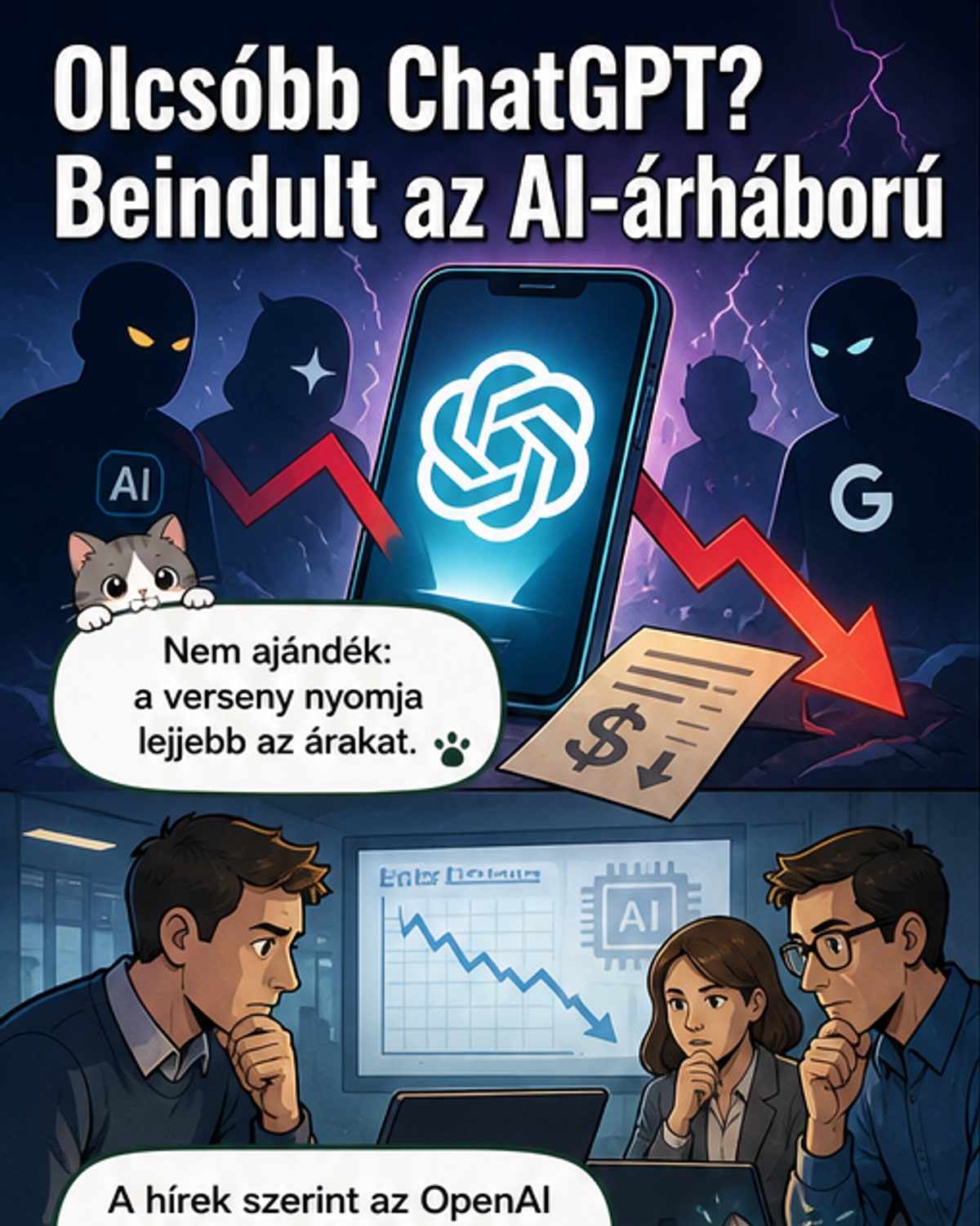 AI-árháború: olcsóbb lehet a ChatGPT