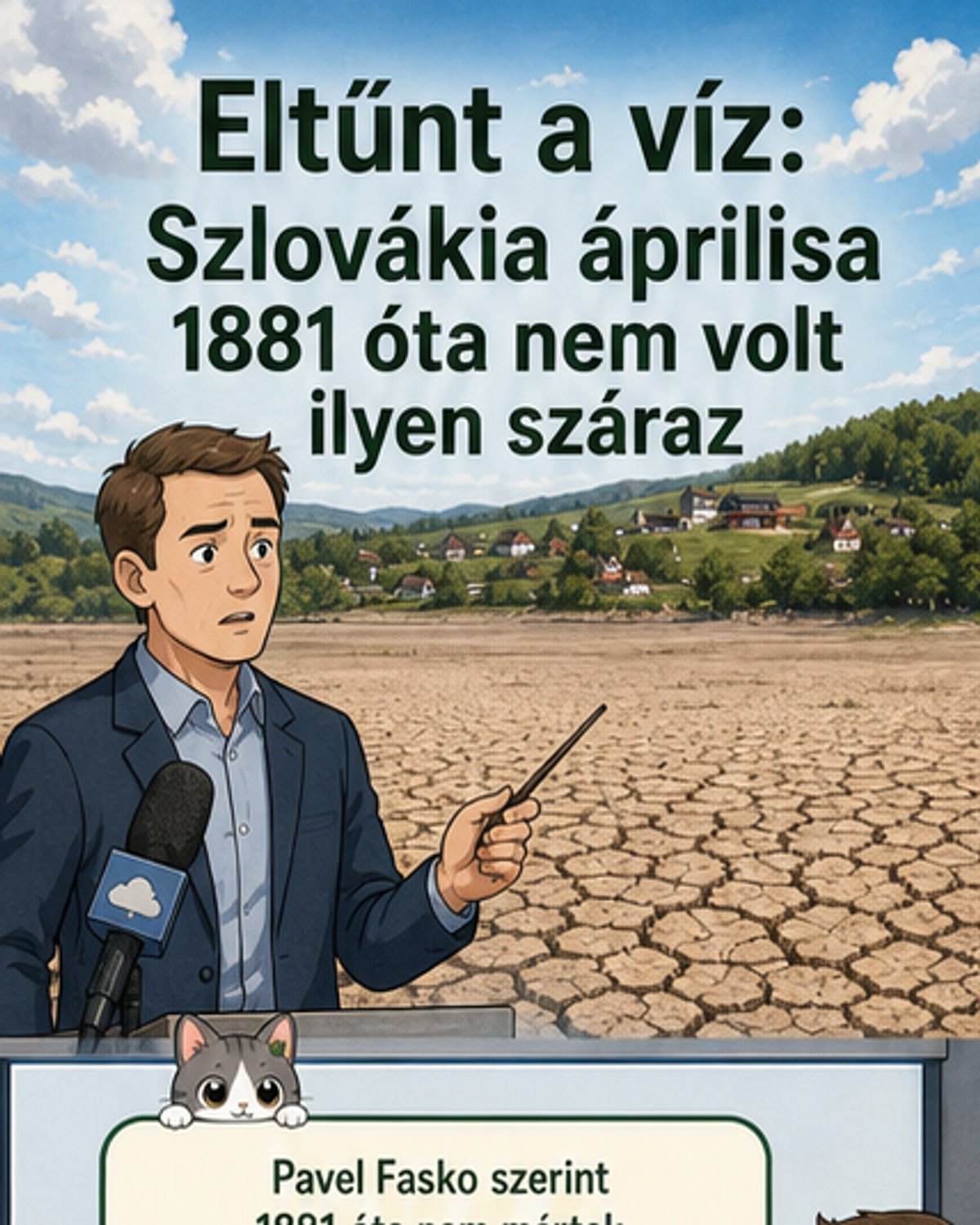 Szlovákia szinte teljesen kiszáradt