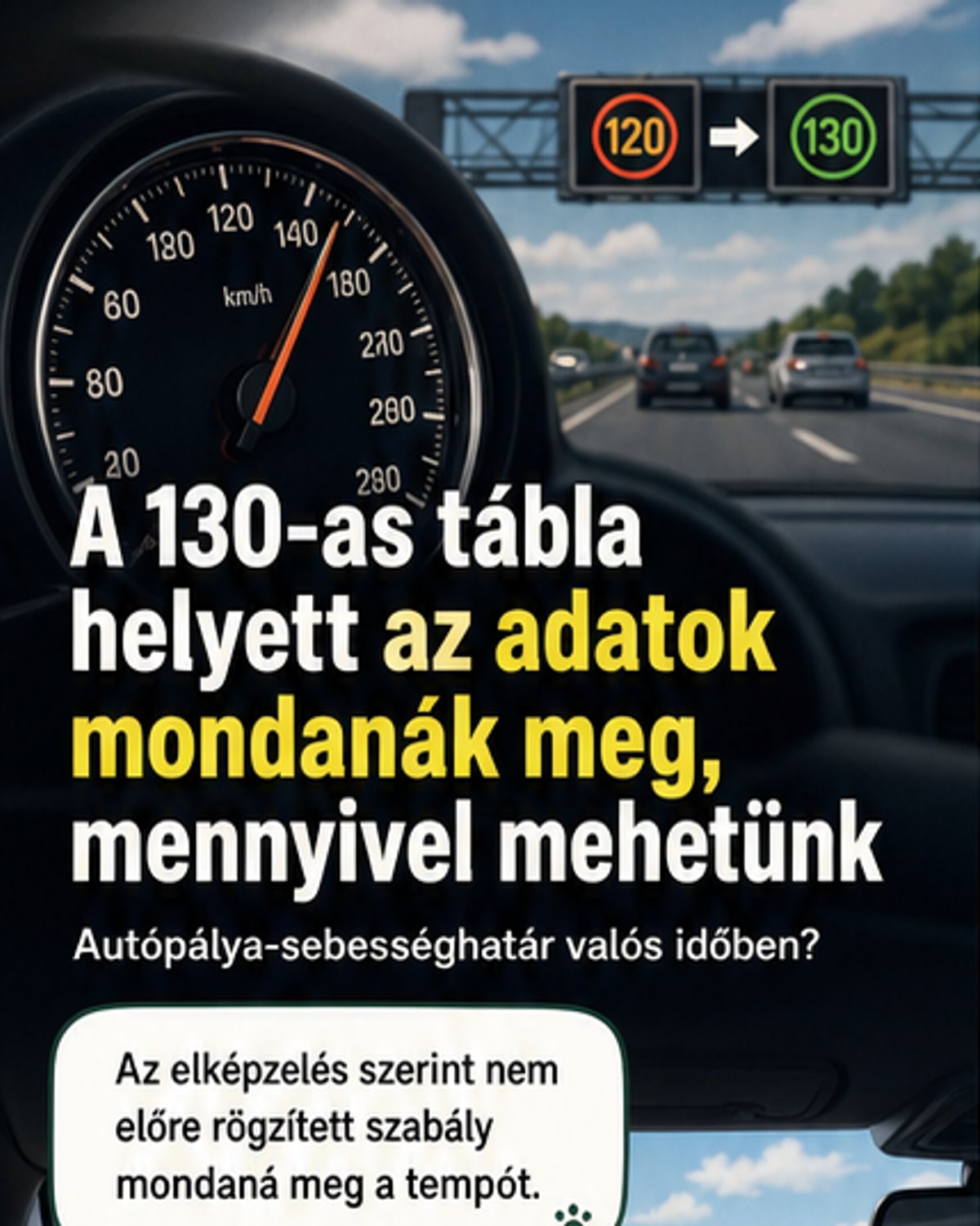 Szenzorok diktálják az autópályasebességet