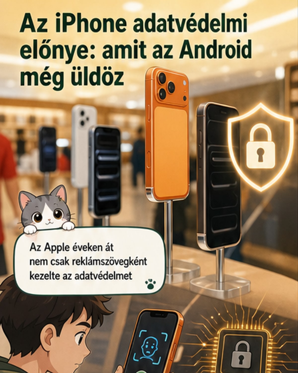 iPhone: adatvédelmi előny a versenytársakkal szemben