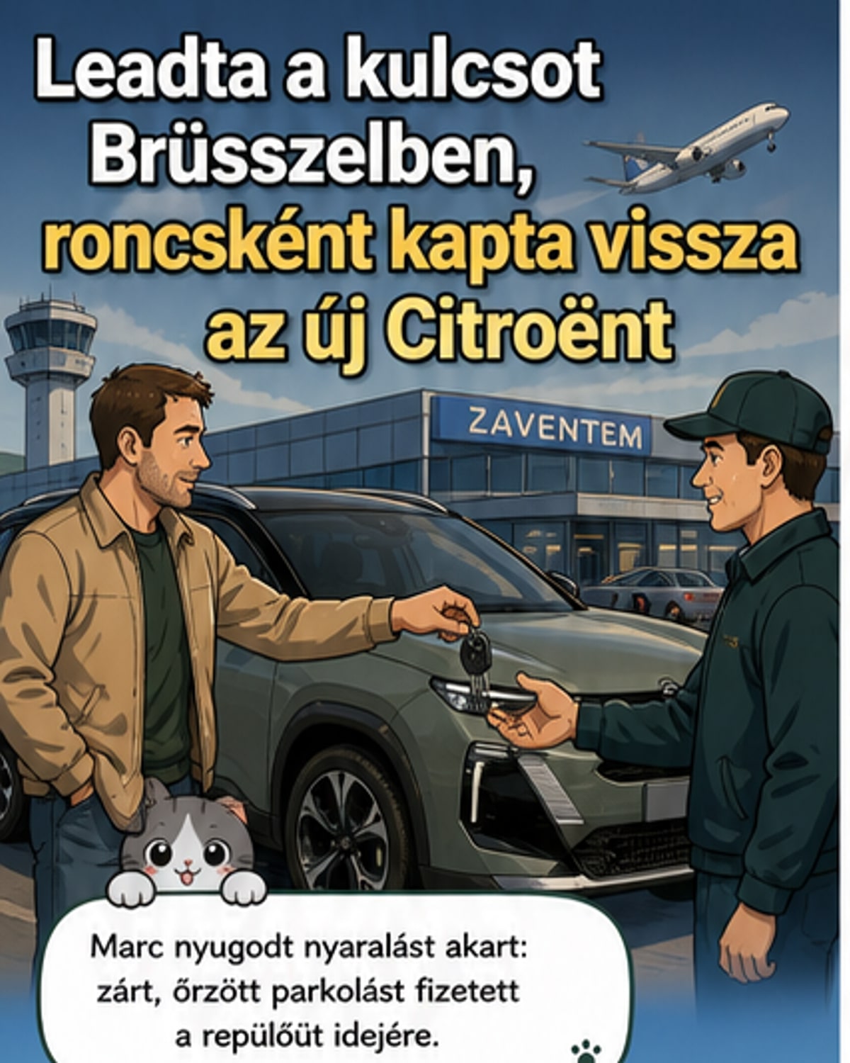 Roncsolt autóval zárult a brüsszeli nyaralás