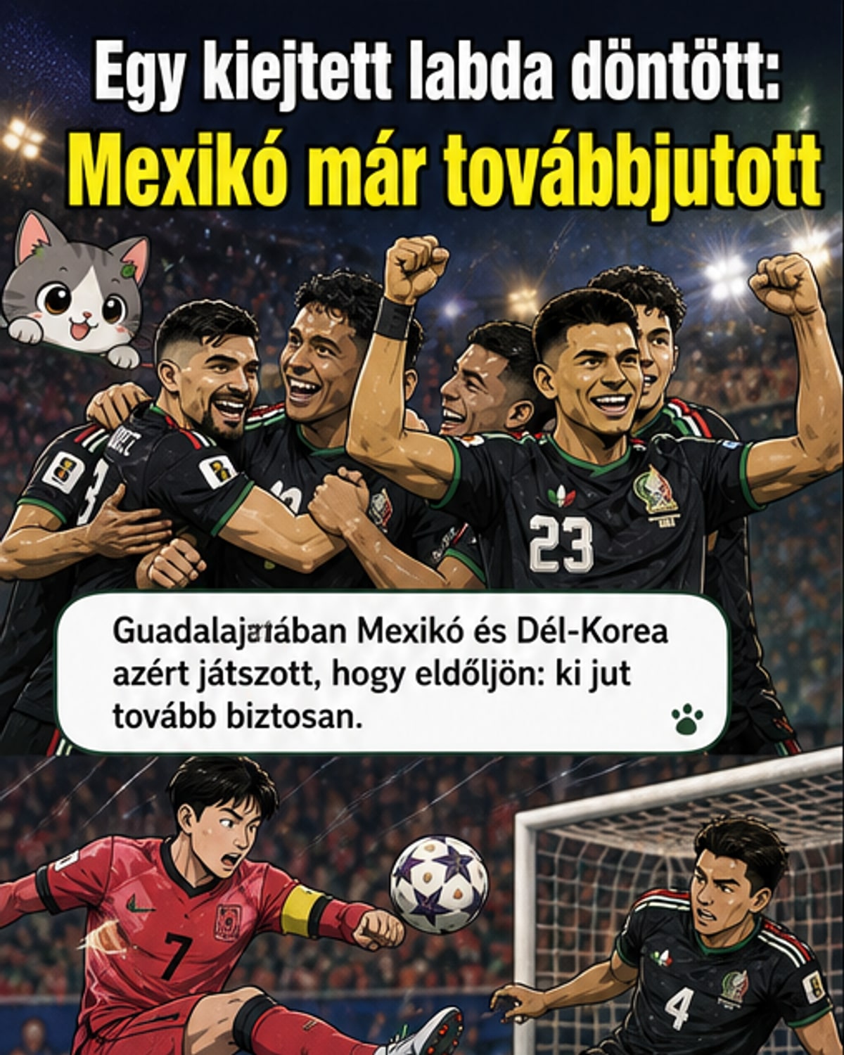 Mexikó bejutott a kiesőbe
