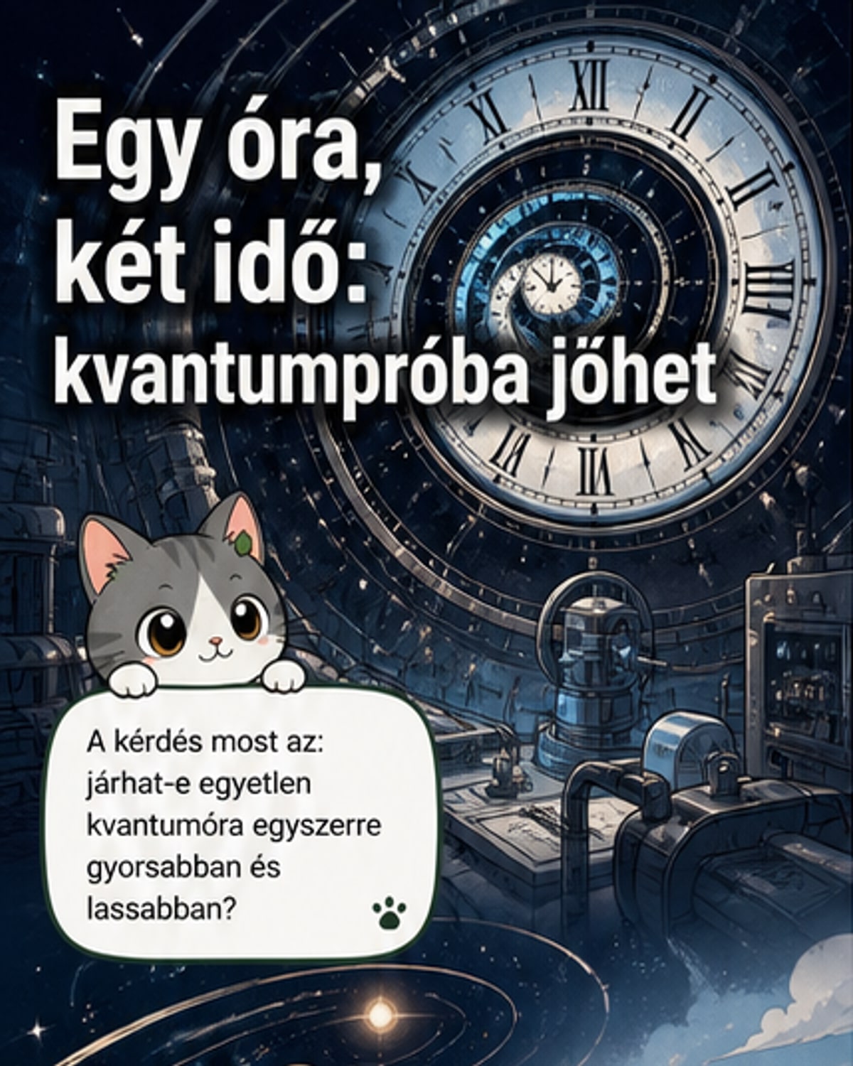 Egy óra egyszerre mérhet két időt