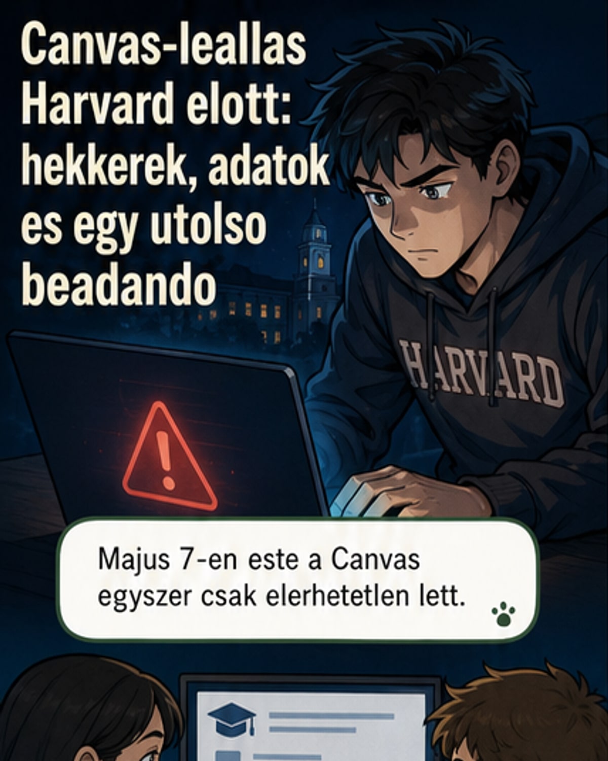 Magyar diák szemtanúja a Canvas-hekknek