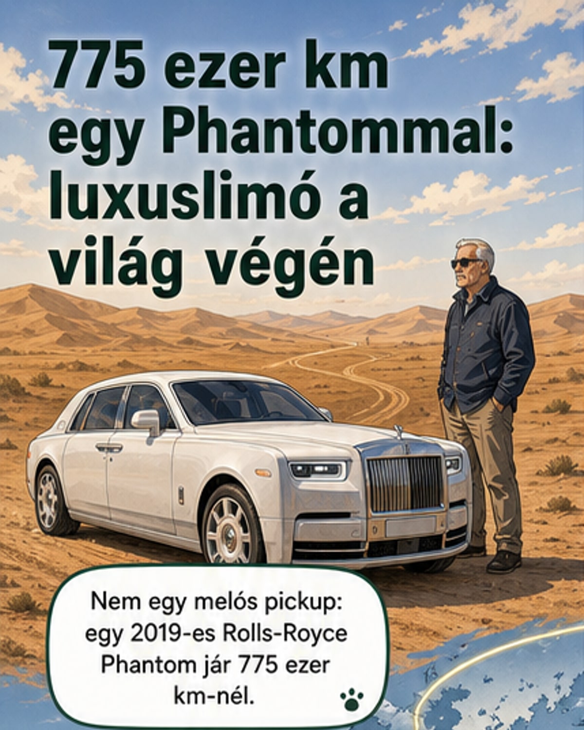 775 ezer km egy Rolls-Royce-ban