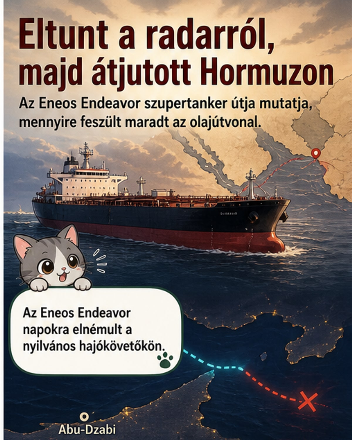 Rejtőzködő óriástanker a Hormuzban
