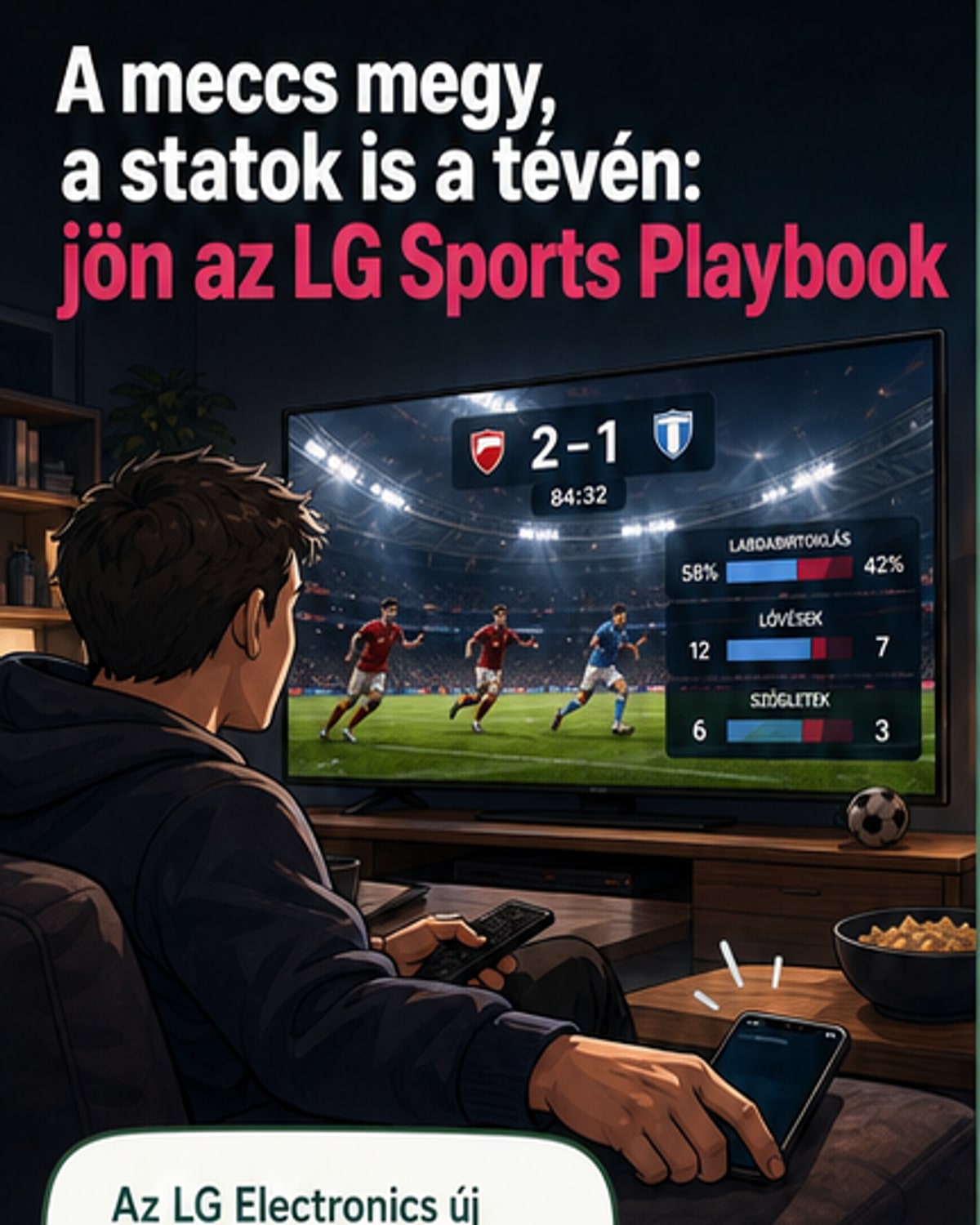 LG tévék kapnak új sportfunkciót