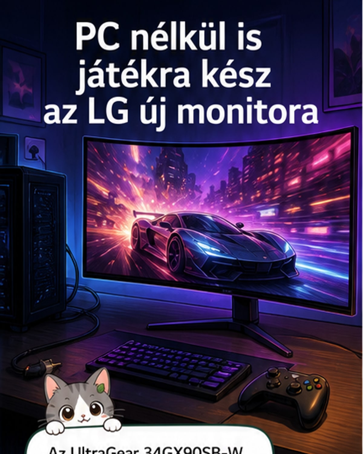 LG új monitora PC nélkül is futtat játékokat