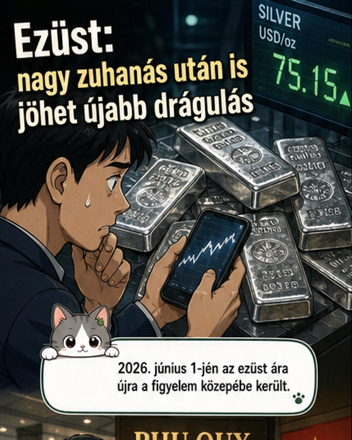 Ezüstár emelkedik: szakértők figyelmeztetnek